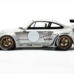 Porsche Porsche 911 993 RWB Silver Phantom Asien Edition GT Spirit 1:18 1:18 Résine