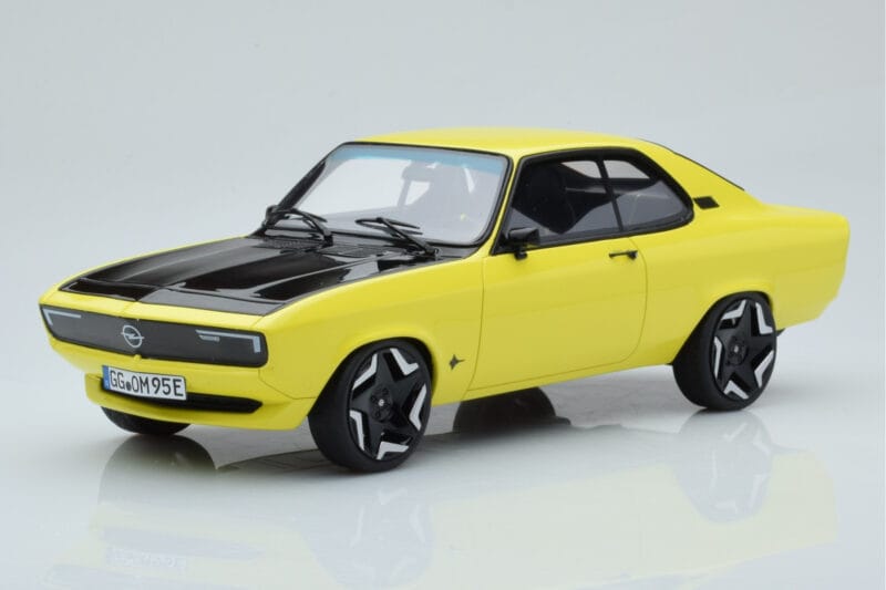 Opel Manta GSE Elektromod Jaune Otto 1:18