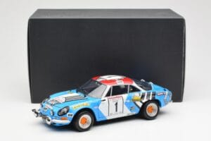 Alpine A110 1600S #1 Nicolas / Vial Winner Tour de Corse 1973 Kyosho 1:18 08485A Métal — image 8 sur 8