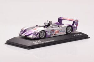 Audi R8 LMP900 #28 F. Biela / P. Kaffer / A. McNish 12 Hours of Sebring Winner 2004 Minichamps 1:43 4000412328 Métal — image 2 sur 4