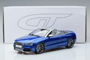 Audi RS5 B8 Cabriolet Bleu GT Spirit 1:18 ZM053 Résine — image 6 sur 6