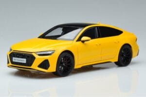 Audi RS7 C8 Sportback Jaune Vossen Rims Édition Limitée Kengfai 1:18 VAKF 0335 Métal
