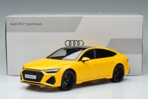 Audi RS7 C8 Sportback Jaune Vossen Rims Édition Limitée Kengfai 1:18 VAKF-0335 Métal — image 8 sur 8