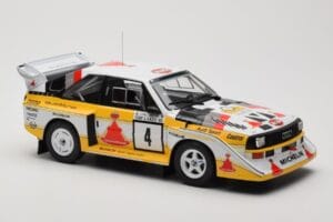 Audi Sport Quattro S1 E2 #4 S. Blomqvist / B. Cederberg Rally 1000 Lakes 1985 IXO 1:18 18RMC161A Métal — image 4 sur 6