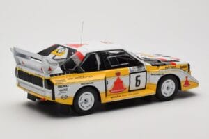 Audi Sport Quattro S1 E2 #6 H. Mikkola / A. Hertz Rally 1000 Lakes 1985 IXO 1:18 18RMC161B Métal — image 2 sur 6