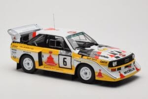 Audi Sport Quattro S1 E2 #6 H. Mikkola / A. Hertz Rally 1000 Lakes 1985 IXO 1:18 18RMC161B Métal — image 4 sur 6