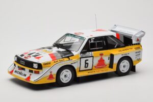 Audi Sport Quattro S1 E2 #6 H. Mikkola / A. Hertz Rally 1000 Lakes 1985 IXO 1:18