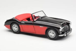 Austin-Healey 3000 Mk I Spider Noir Rouge Kyosho 1:18 08141KR Métal — image 6 sur 8