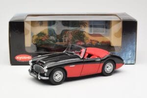 Austin-Healey 3000 Mk I Spider Noir Rouge Kyosho 1:18 08141KR Métal — image 8 sur 8