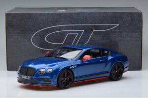 Bentley Continental GT Speed Black Edition Bleu GT Spirit 1:18 KJ006 Résine — image 6 sur 6