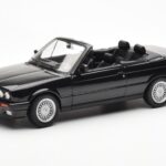 BMW 325i E30 Cabriolet Noir Métallique Norev 1:18
