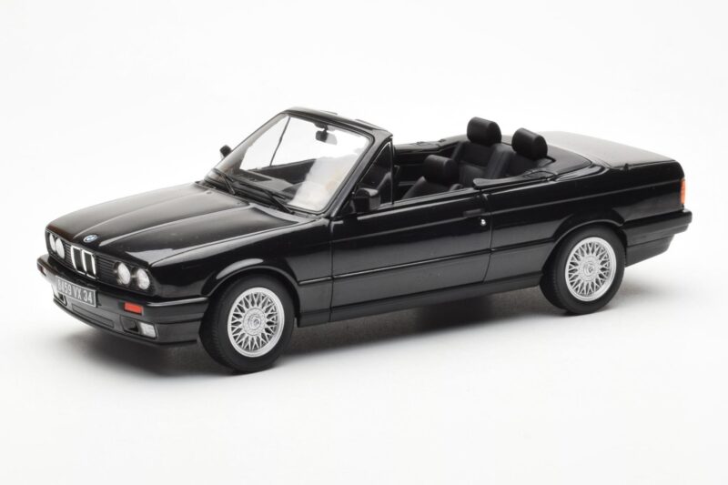 BMW 325i E30 Cabriolet Noir Métallique Norev 1:18