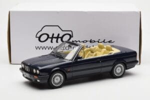 BMW 325i E30 Cabriolet Bleu Otto 1:18 OT114 Résine — image 6 sur 6