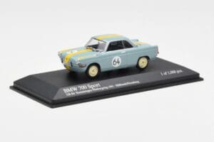 BMW 700 Sport #64 Hulbusch / Stausberg 12 Hours of Nurburgring 1961 Minichamps 1:43 400612364 Métal — image 2 sur 4