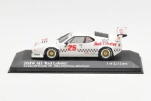 BMW M1 IMSA #25 Red Lobster Cowart / Miller LA Times Grand Prix Winner 1981 Minichamps 1:43