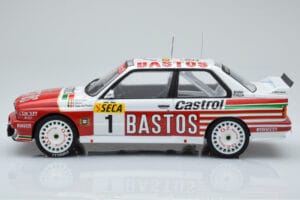 BMW M3 E30 Bastos #1 R. Ravaglia / E. Pirro / E. Van de Poele 24 Hours of Spa 1991 IXO 1:18 18RMC081A Métal — image 3 sur 6