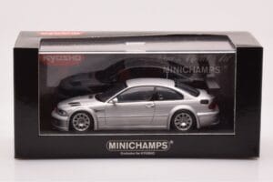 BMW M3 E46 GTR Street Argent Minichamps 1:43 403012105 Métal — image 4 sur 4