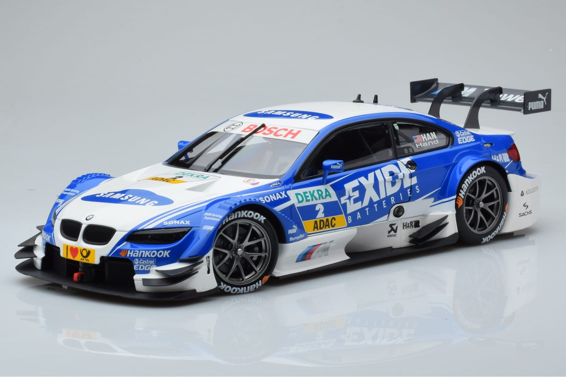 BMW M3 #2 BMW Team RMG A.J. Hand DTM 2012 Minichamps 1:18 100122202 Métal