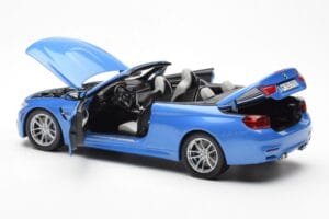 BMW M4 F83 Cabriolet Yas Marina Bleu Paragon 1:18 80432339612 Métal — image 5 sur 8