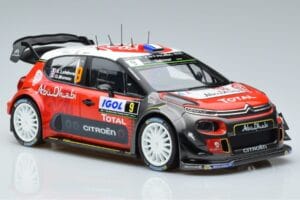 Citroen C3 WRC #9 S. Lefebvre / G. Moreau Tour de Corse 2017 Norev 1:18 181633 Métal — image 4 sur 6