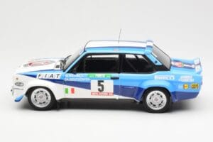 Fiat 131 Abarth #5 Team Fiat Works Rally Portugal 1980 Kyosho 1:18 08376A Métal — image 4 sur 8