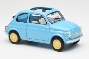 Fiat Nuova 500 Celeste Bleu Kyosho 1:18 08966LB Métal — image 6 sur 8