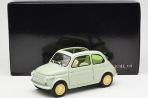 Fiat Nuova 500 Clear Vert Kyosho 1:18 08966LG Métal — image 8 sur 8