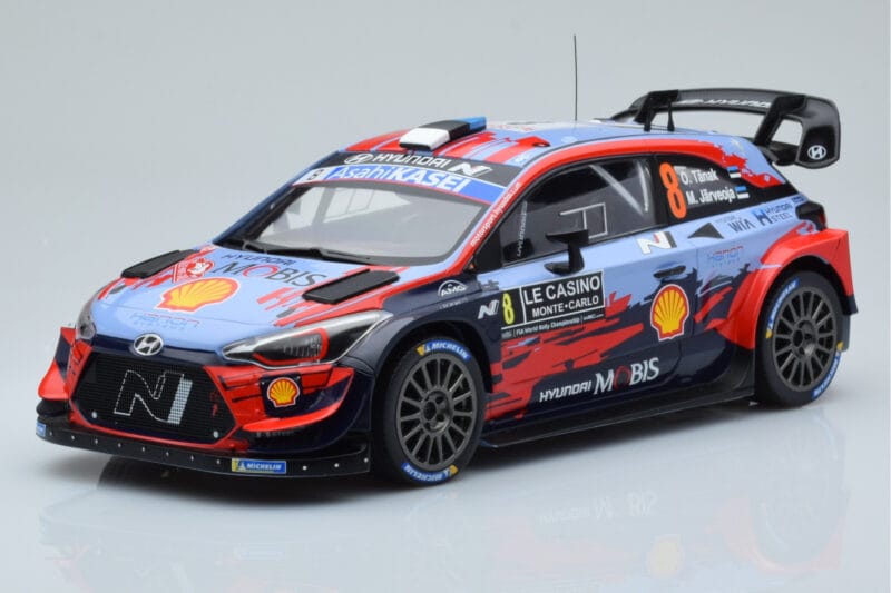 Hyundai i20 Coupe WRC #8 O. Tanak / M. Jarveoja Rally Monte Carlo 2020 IXO 1:18