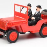 Jeep Willys Tintin 2 Figurines UT Models 1:18
