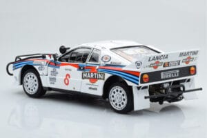 Lancia 037 Martini #8 A. Bettega / M. Perissinot Safari Rally 1985 Kyosho 1:18 08306J Métal — image 7 sur 8