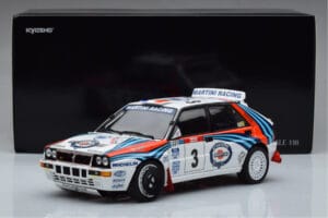 Lancia Delta HF Integrale Evoluzione #3 D. Auriol / B. Occelli Tour de Corse 1992 Kyosho 1:18 08348H Métal — image 9 sur 9