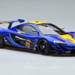 McLaren P1 GTR Bleu Avec Rayures Jaunes AUTOart 1:18 - image 5 of 7