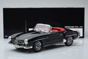 Mercedes 190 SL W121 Cabriolet Noir Minichamps 1:18 100037030 Métal — image 8 sur 8