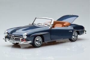 Mercedes 190 SL W121 Roadster Bleu Norev 1:18 B66040625 Métal — image 2 sur 8