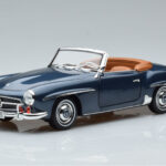 Mercedes 190 SL W121 Roadster Bleu Norev 1:18