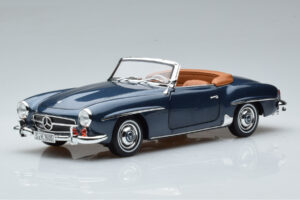 Mercedes 190 SL W121 Roadster Bleu Norev 1:18