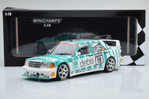 Mercedes 190E 2.5-16 W201 EVO 2 Debis #18 F. Giroix Team Zackspeed DTM 1991 Minichamps 1:18 155913618 Métal — image 6 sur 6