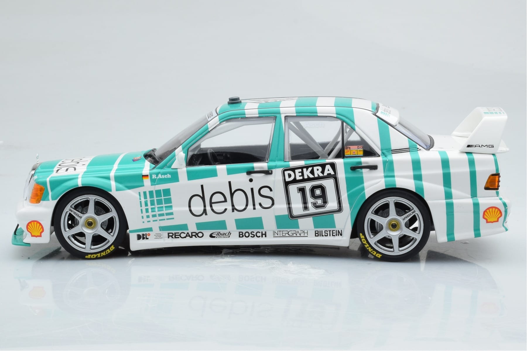 Mercedes 190E 2.5-16 W201 EVO 2 Debis #19 R. Asch Team Zackspeed DTM 1991 Minichamps 1:18 155913619 Métal — image 3 sur 6