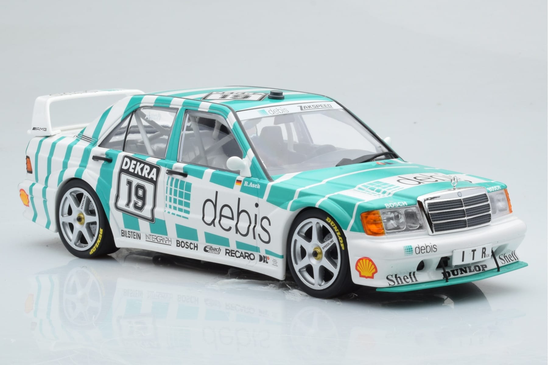 Mercedes 190E 2.5-16 W201 EVO 2 Debis #19 R. Asch Team Zackspeed DTM 1991 Minichamps 1:18 155913619 Métal — image 4 sur 6