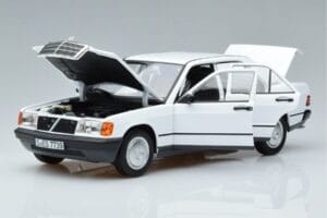 Mercedes 190 E W201 Blanc Norev 1:18 183820 Métal — image 2 sur 7