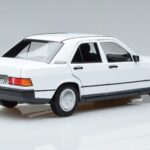 Mercedes 190 E W201 Blanc Norev 1:18 183820 Métal - image 3 of 7