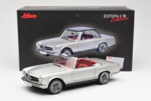 Mercedes 280 SL W113 Pagode Argent Schuco 1:18 450035000 Métal — image 8 sur 8