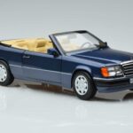 Mercedes 300 CE-24 A124 Cabriolet Nautical Bleu Édition Limitée Norev 1:18 183879 Métal - image 5 of 7