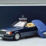 Mercedes 300 CE-24 A124 Cabriolet Nautical Bleu Édition Limitée Norev 1:18 183879 Métal - image 7 of 7