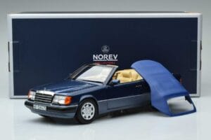 Mercedes 300 CE-24 A124 Cabriolet Nautical Bleu Édition Limitée Norev 1:18 183879 Métal — image 7 sur 7