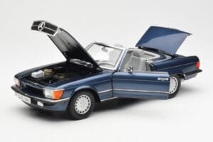 Mercedes 300 SL R107 Bleu Nautique Norev 1:18 183466 Métal — image 2 sur 8
