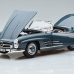 Mercedes 300 SL W198 Roadster Bleu Norev 1:18 - image 2 of 9