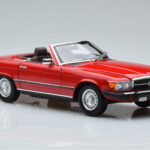 Mercedes 450 SL R107 Version US Rouge Norev 1:18 - image 6 of 8