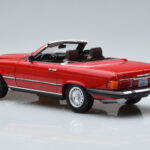 Mercedes 450 SL R107 Version US Rouge Norev 1:18 - image 7 of 8