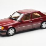 Mercedes 500E W124 Rouge Metallic Édition Concessionnaire Norev 1:18